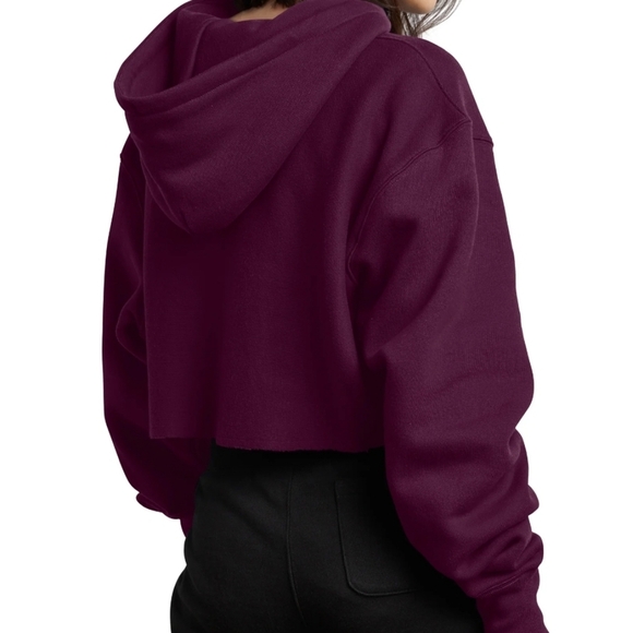 Champion Reverse Weave Cropped Cut Off Hoodie - Picture 2 of 3